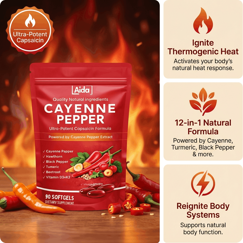 Aida™ - Cayenne Pepper Softgels