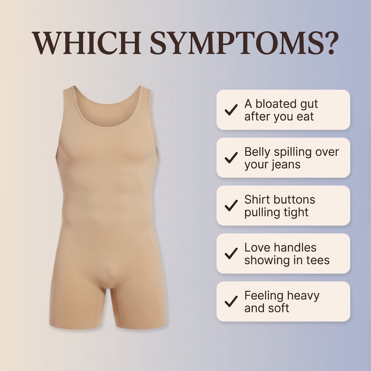 Aida The Man Suit - Which Symptoms