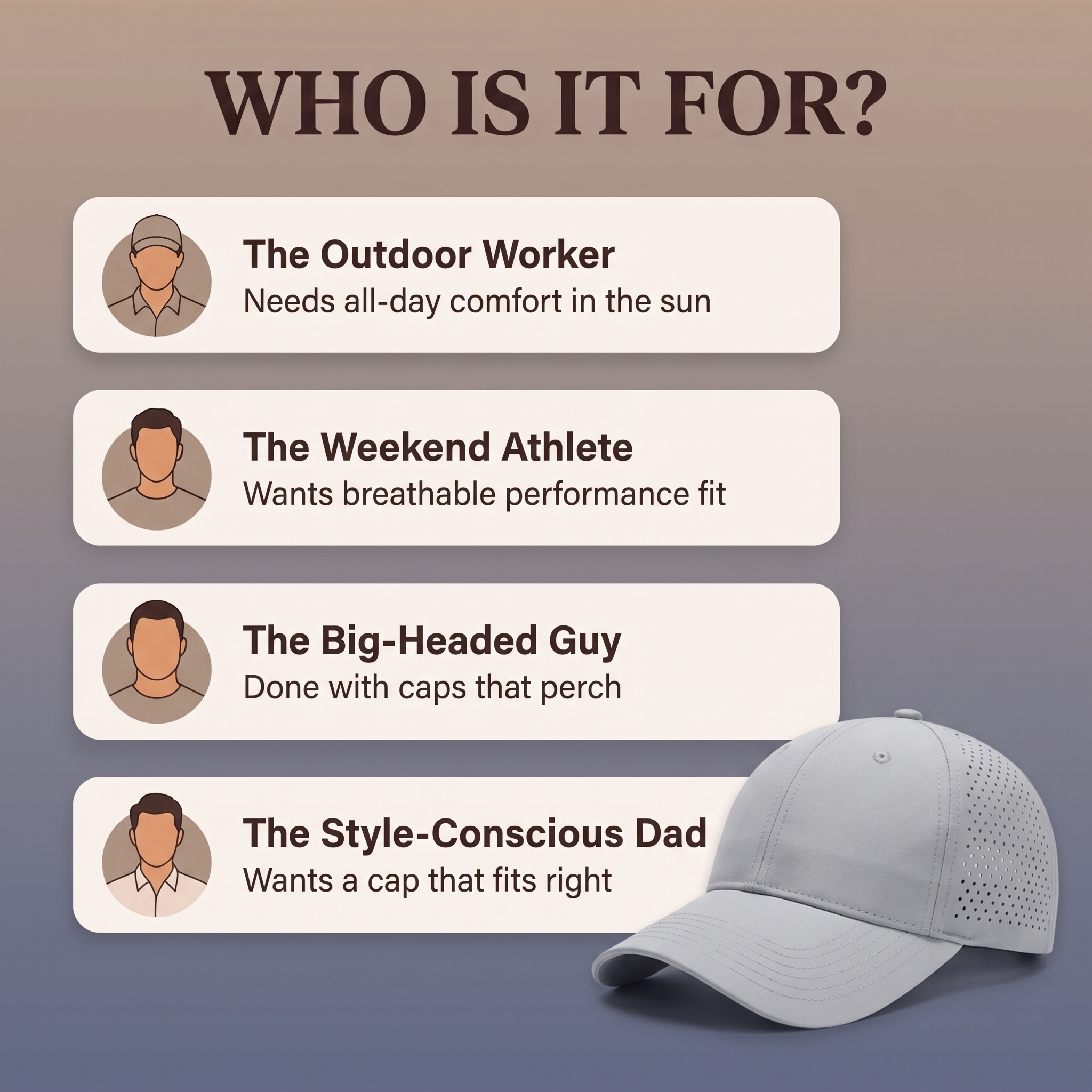 Aida The Big Head Cap - Made For You If