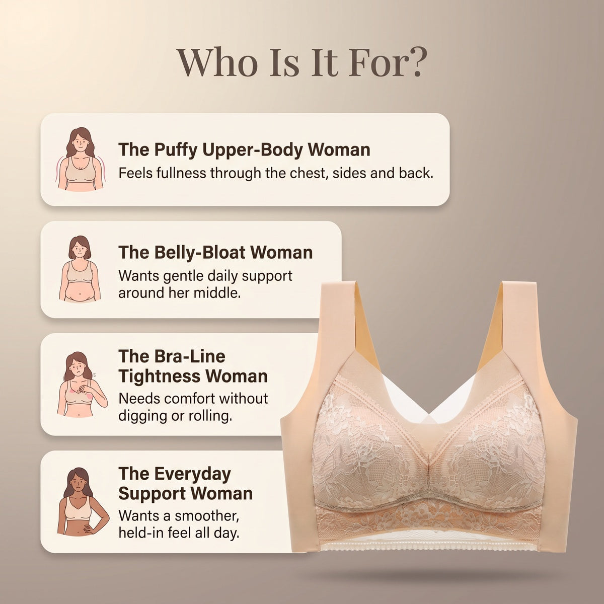 Aida™ – Lymphatic Support Bra