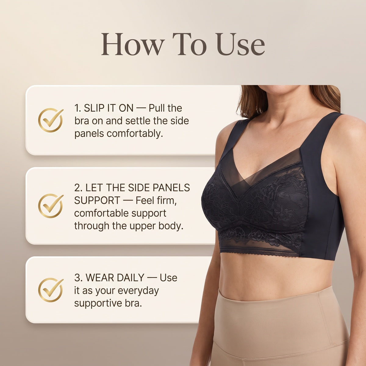 Aida™ – Lymphatic Support Bra