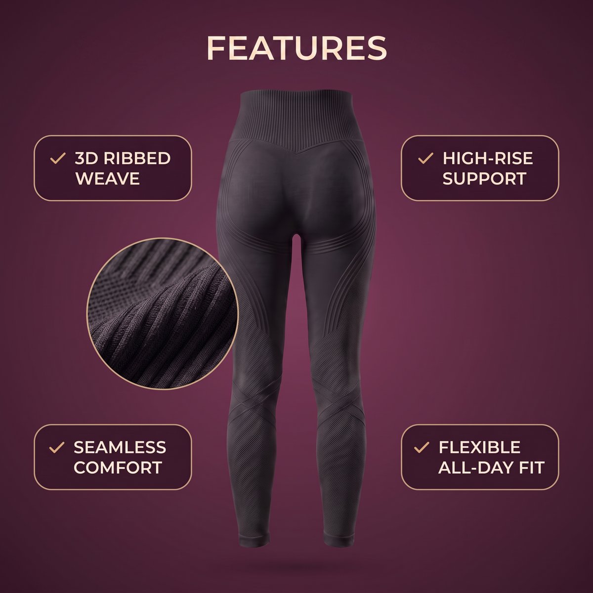 Aida™ - 3D Massage Leggings
