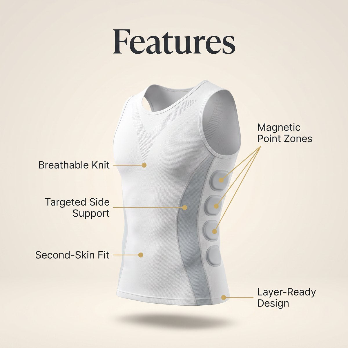 Aida™ - Magnetic Therapy Undershirt