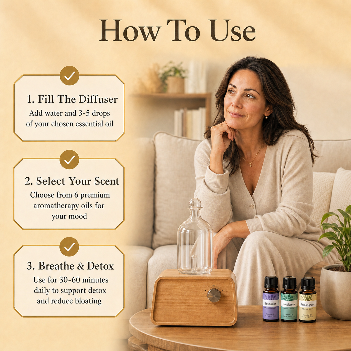 Aida™ - Detox Diffuser & Oil Kit
