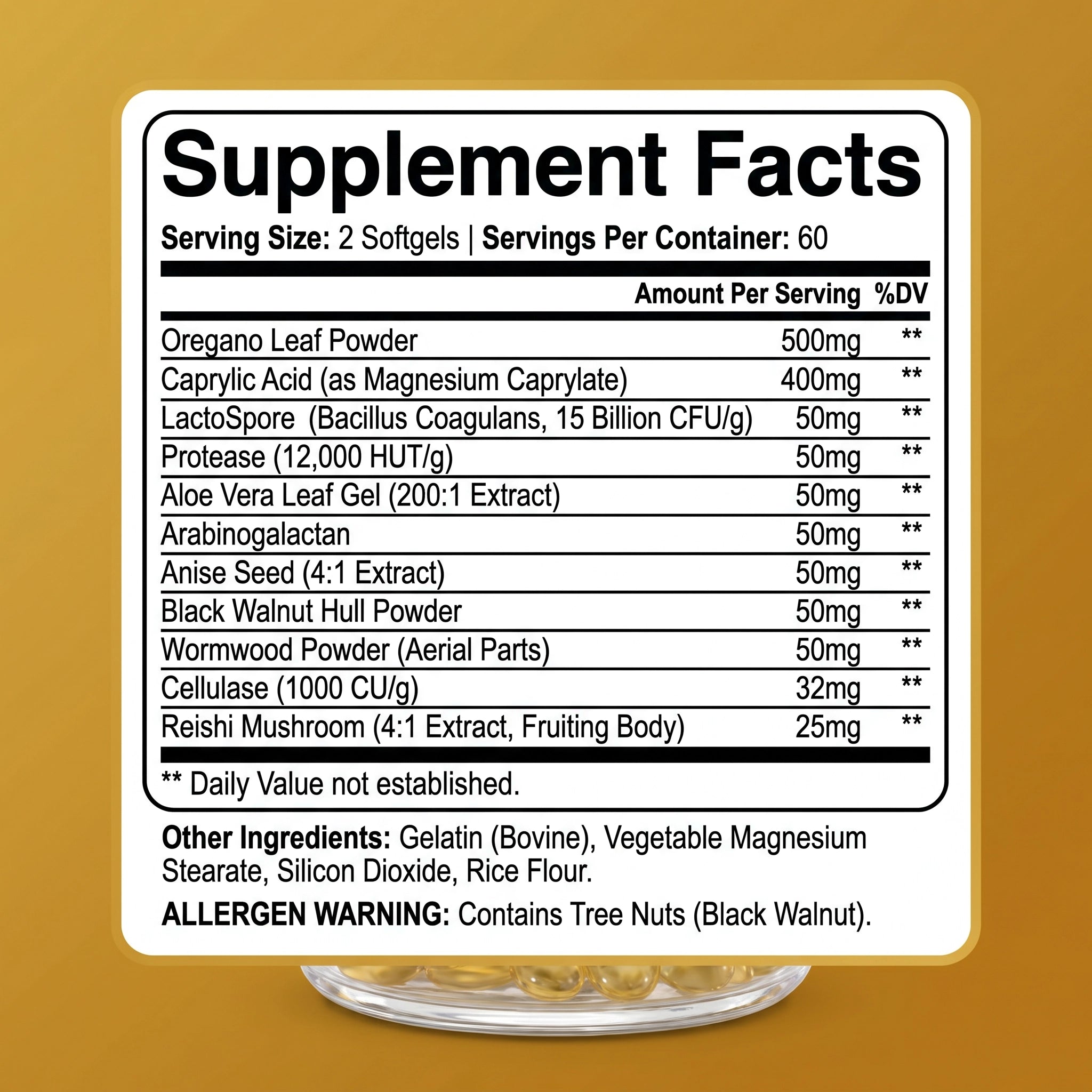 Aida™ - Candida Cleanse Softgels