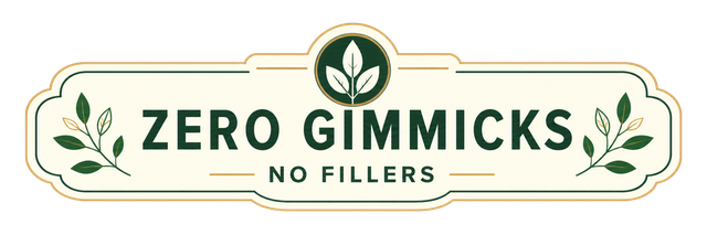 No gimmicks or fillers